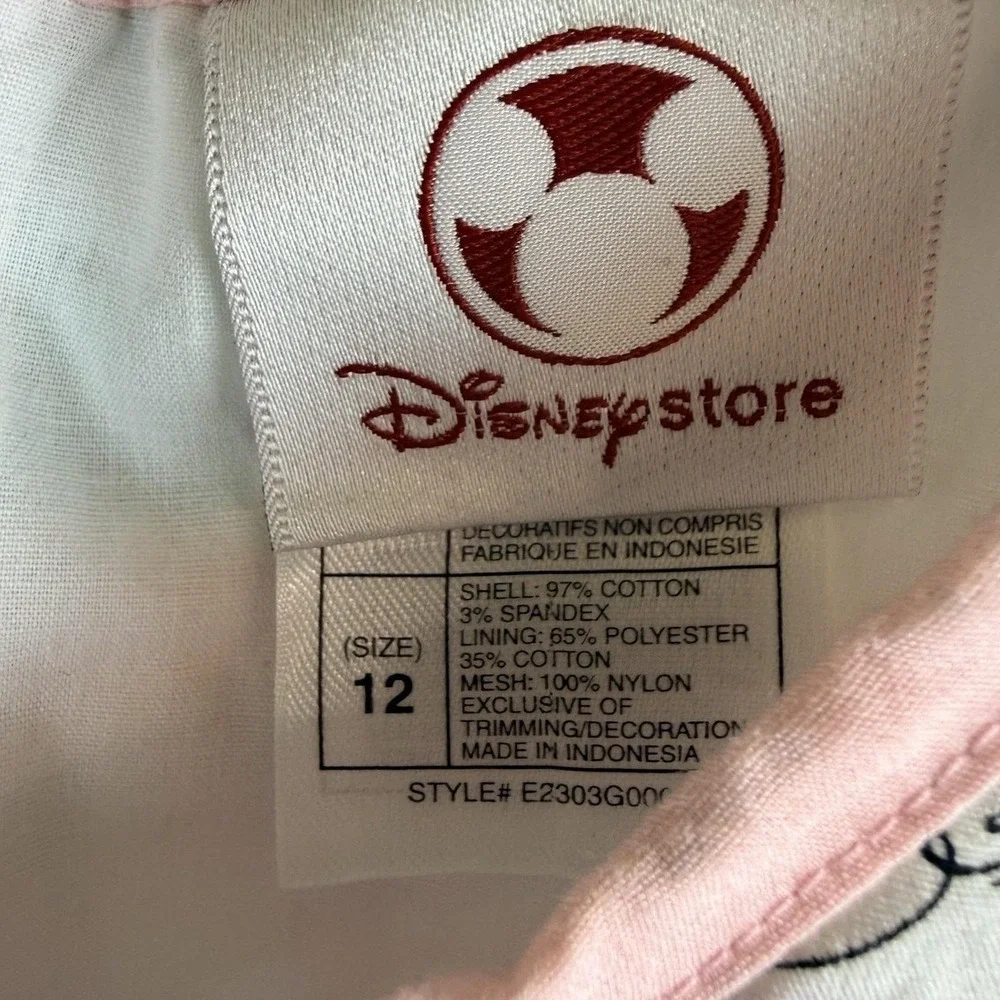 Disney Store Girls 12 Pink Princess Fit Flare Dress Belle Cinderella E2303G00F